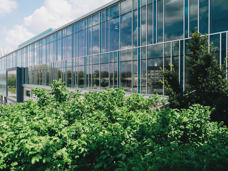 Exterior of an office building