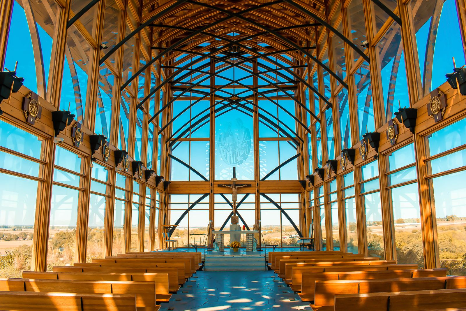 Church sanctuary interior